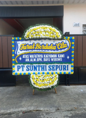 Papan Bunga Duka di Baturraden